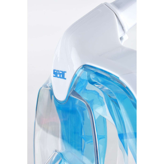 Snorkeling Full Face Mask Magica White-Blue-Orange L-XL Seac 170-9WO-SLT