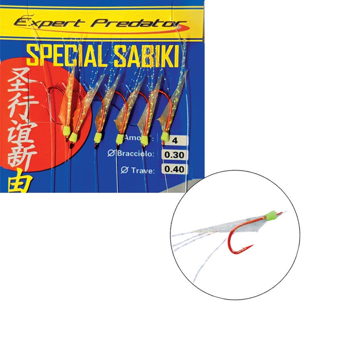 Special Sabiki Rigs Red Hook 20pcs №12 Expert Predator 1845512