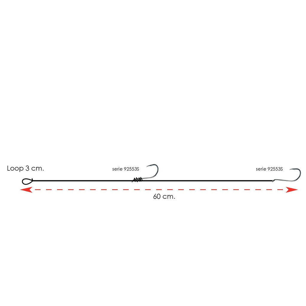 Bluefish Rig 2 Haken Maat 2-0 Expert Predator 1910720