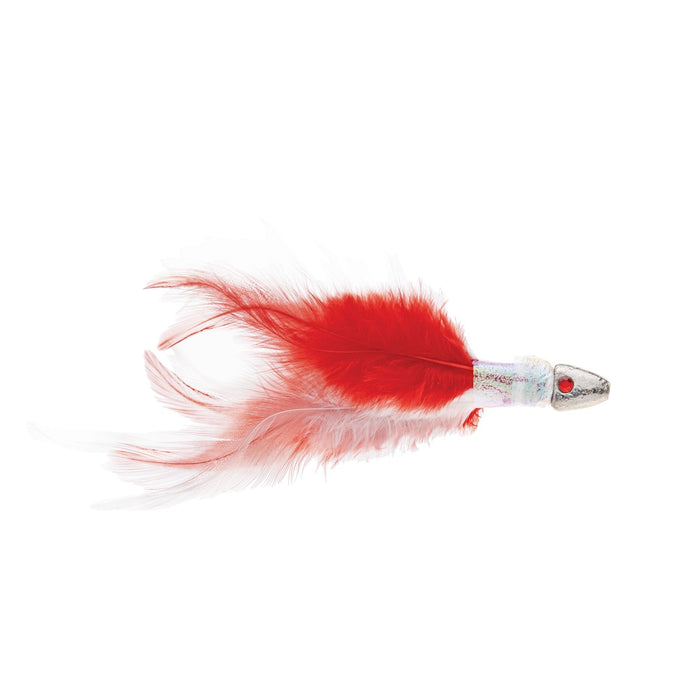 Lure Bait Feathered Head Mother Of Pearl Red 12cm 1-10oz Expert Predator 20300RD
