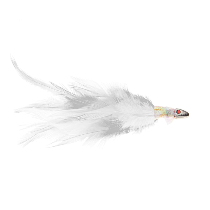 Lure Bait Feathered Head Mother Of Pearl White 12cm 1-10oz Expert Predator 20300WH