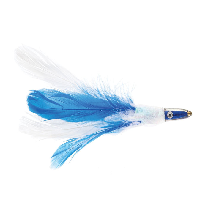 Señuelo Cebo Cabeza Pluma Madre Perla Azul 12cm 1-8oz Experto Depredador 20305BL