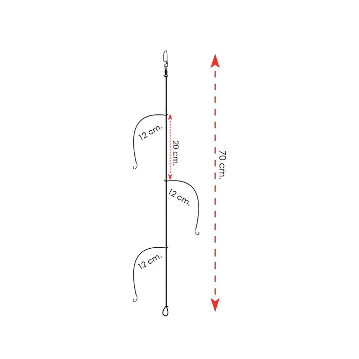 Ready Rigs 3 Hooks For Striped Bream Size 14 Expert Predator 2045114