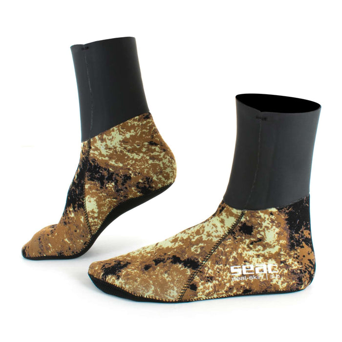 Calcetines Seal Skin Camo-Marrón 3mm S Seac 21-6-S