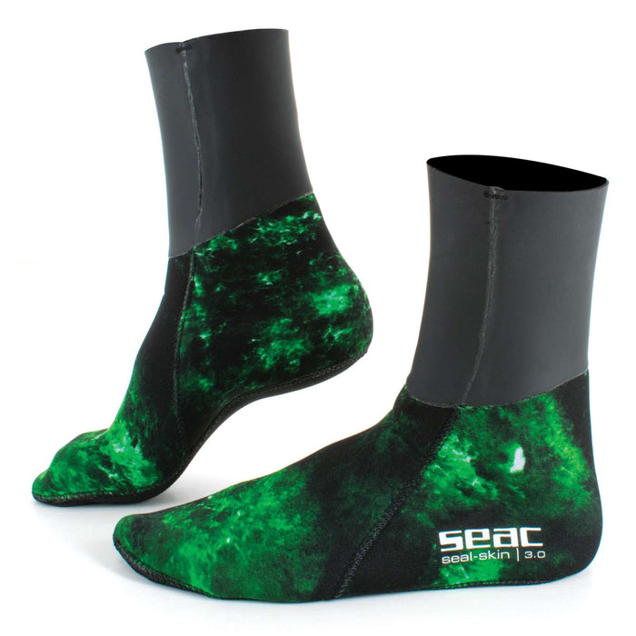 Calcetines Seal Skin Camo-Verde 3mm S Seac 21-8-S