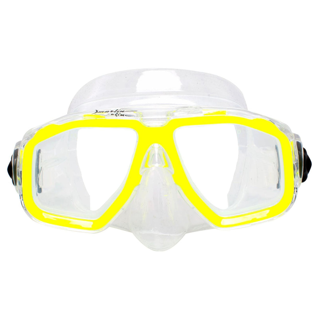 Snorkeling Mask Junior Kids Yellow-Clear Marlin 213133