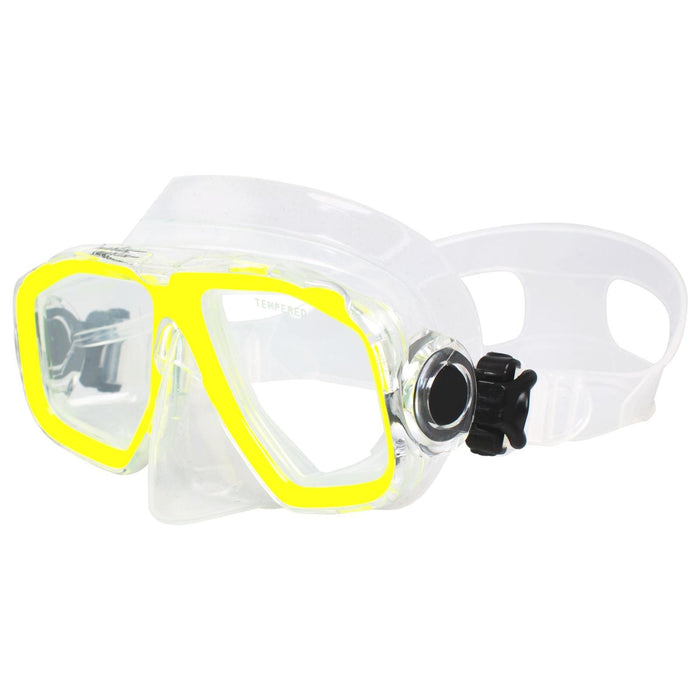 Snorkeling Mask Junior Kids Yellow-Clear Marlin 213133
