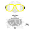 Snorkeling Mask Junior Kids Yellow-Clear Marlin 213133