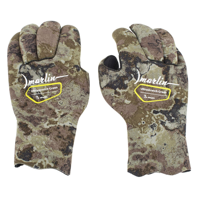 Diving Gloves Ultrastretch 3mm Green-Camo Size S Marlin 213183