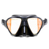 Spearfishing Mask Sigma Black Yellow-Mirrored Lenses Marlin 213638