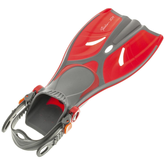 Snorkeling Fins Joy Kids Red Size L-XL-32-37 Marlin 214163