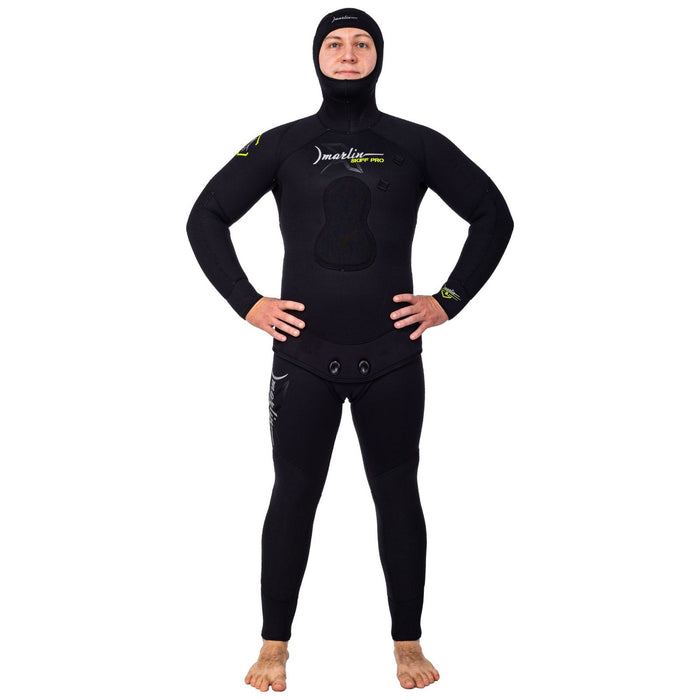 Spearfishing Full Wetsuit Skiff Pro Man 7mm Black Size ML Marlin 215452
