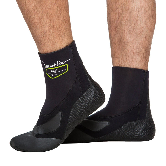 Tauchschuhe Reef 2.0 5mm Schwarz Größe XXL Marlin 215501