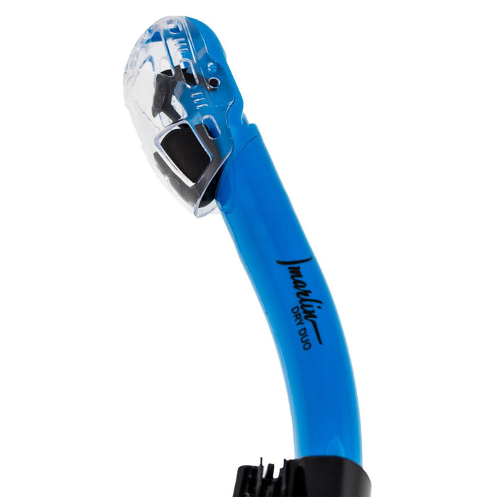 Snorkel Tube Dry Duo Blue-Clear Marlin 216275