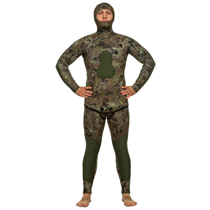 Spearfishing Full Wetsuit Skilur Pro 7mm Grün-Camo Größe ML Marlin 216472