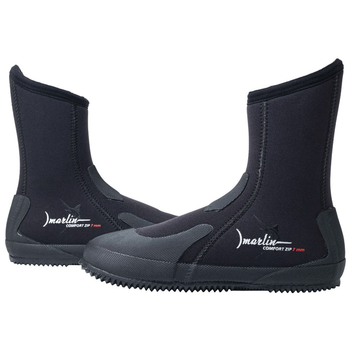Diving Boots Comfort Zip 7mm Black Size EU 40 Marlin 217032