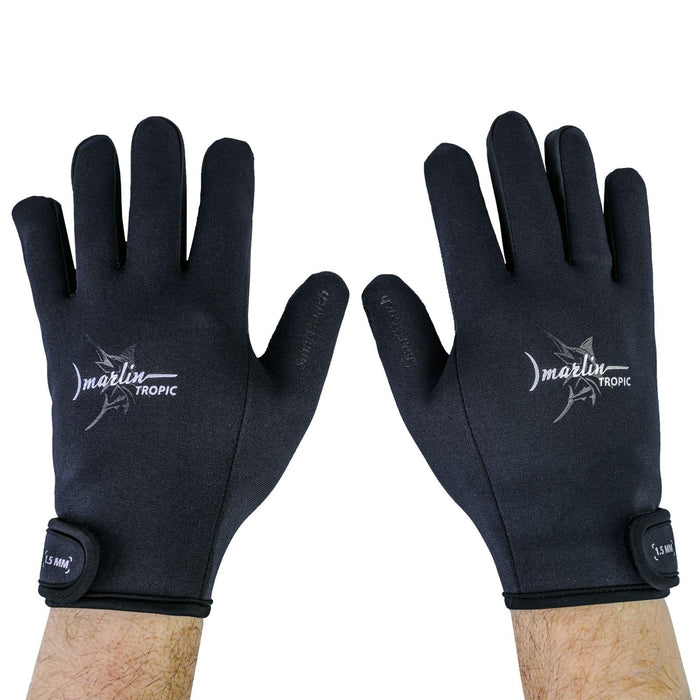 Diving Gloves Tropic 1.5mm Black L Marlin 217071