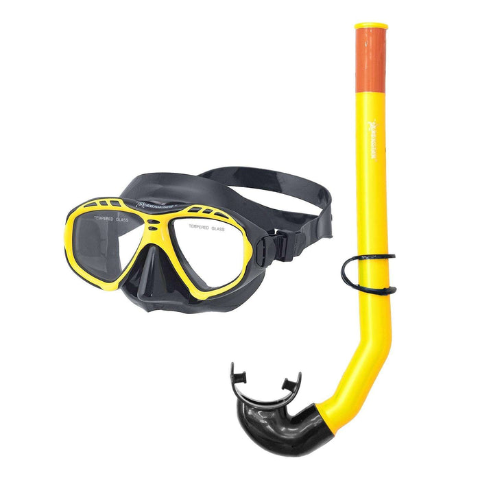 Snorkeling Kit Argo Black-Yellow Abysstar 24247YL