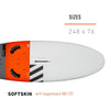 Windsurfboard Evolution L Softskin Met Dagger 248x76 RRD 25ELDS