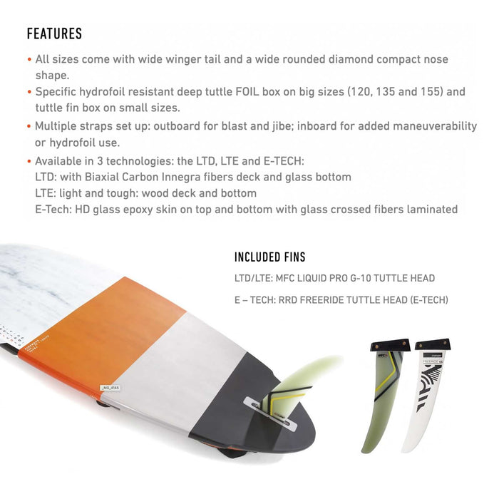 Tavola da windsurf Firemove Y25 100 Lte RRD 25FM100LTE