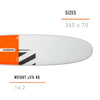 Windsurf Board Long Rider Softskin 180l 340x70cm RRD 25LRS