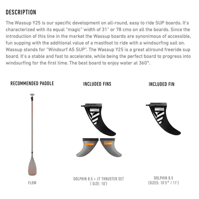 Composite SUP Board Wassup E-Tech 10''x31''x4 1-2'' 170l RRD 25WS10E