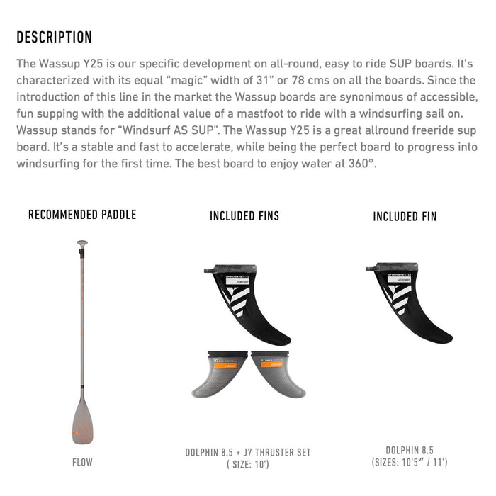 Composiet SUP Board Wassup Lte 10''x31''x4 1-2'' 170l RRD 25WS10LTE