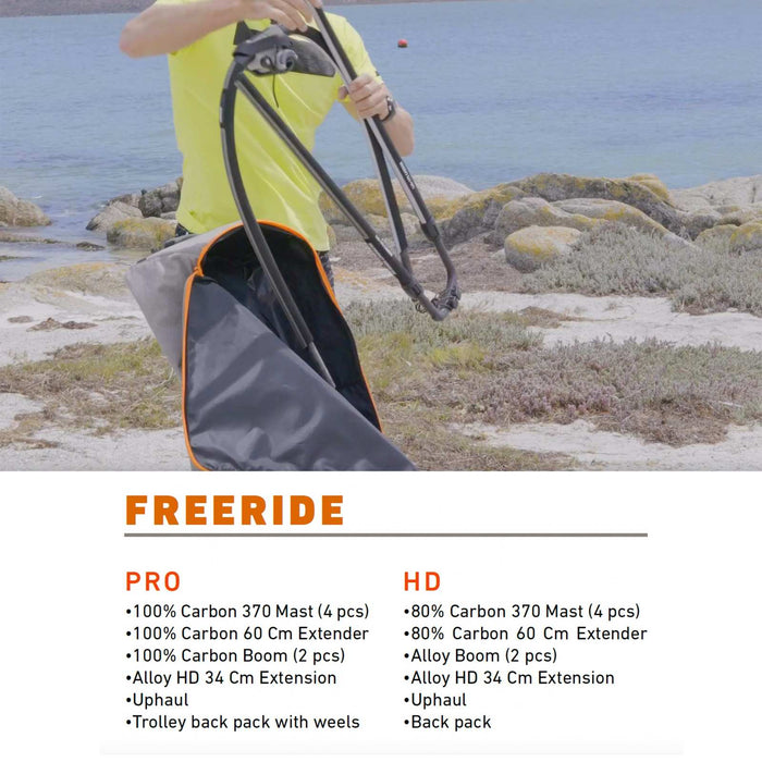 Pack de gréement compact Freeride Pro avec roues RRD 26CFRP