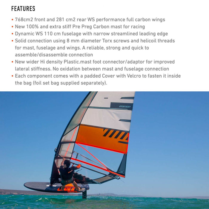 Hydrofoil Set Dynamic Ws Pro Carbon Maat 768 RRD 26DPWF768S