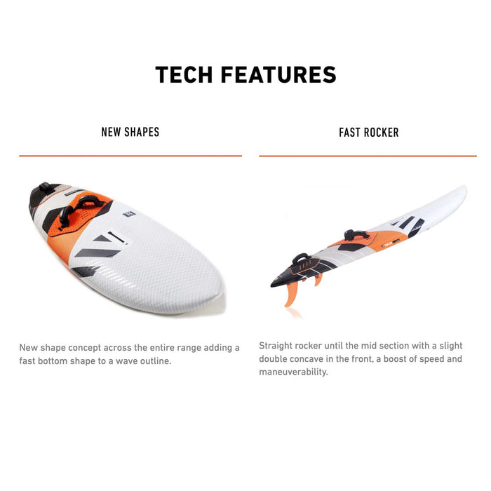 Windsurfboard Freestyle Wave Lte 230x66cm 114l RRD 26FW114LTE