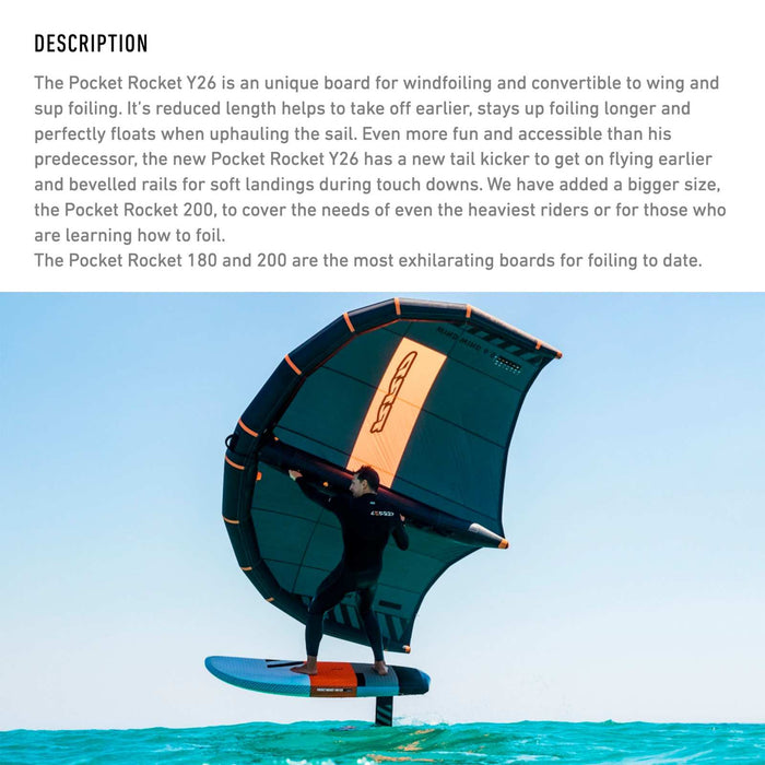 Windfoil Board Pocket Rocket E-Tech 140l 200x80cm RRD 26PR200E