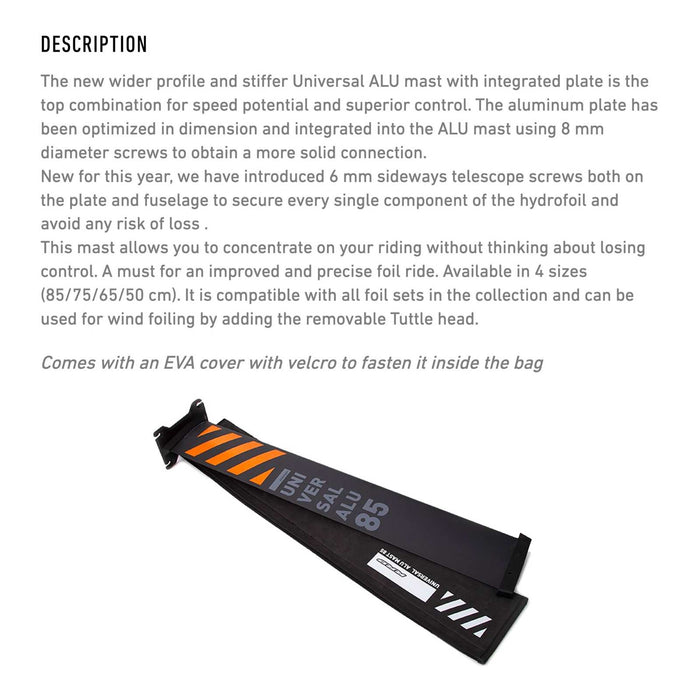 Maszt hydrofoilu Uniwersalny Alu 85cm RRD 26UAM85