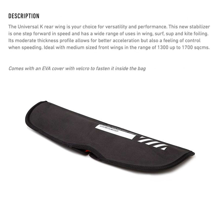 Skrzydło Tylne Hydrofoil Uniwersalne Hybrydowe Węglowe 38cm RRD 26UKHCRW38262