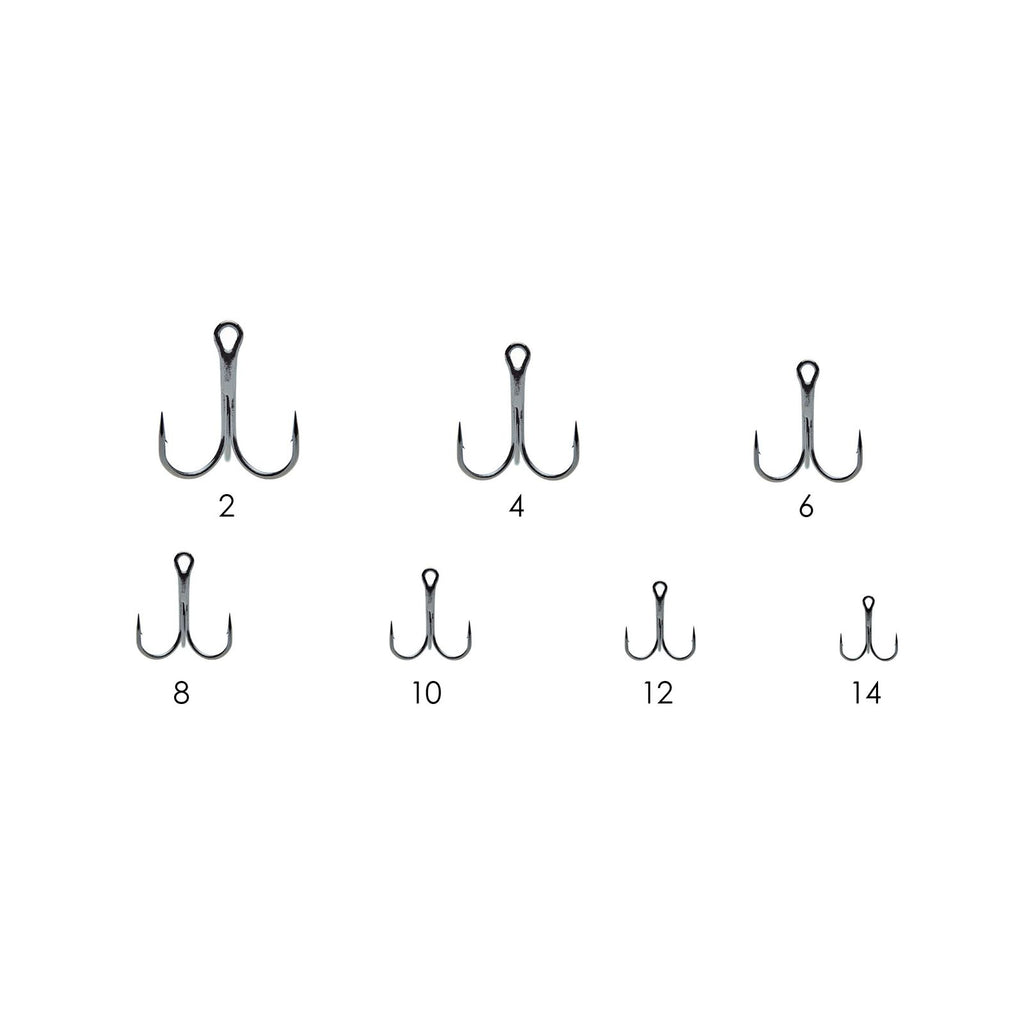 Fishing Treble Hooks 1092 Black-Nickel №2 50pcs Expert Predator 27702