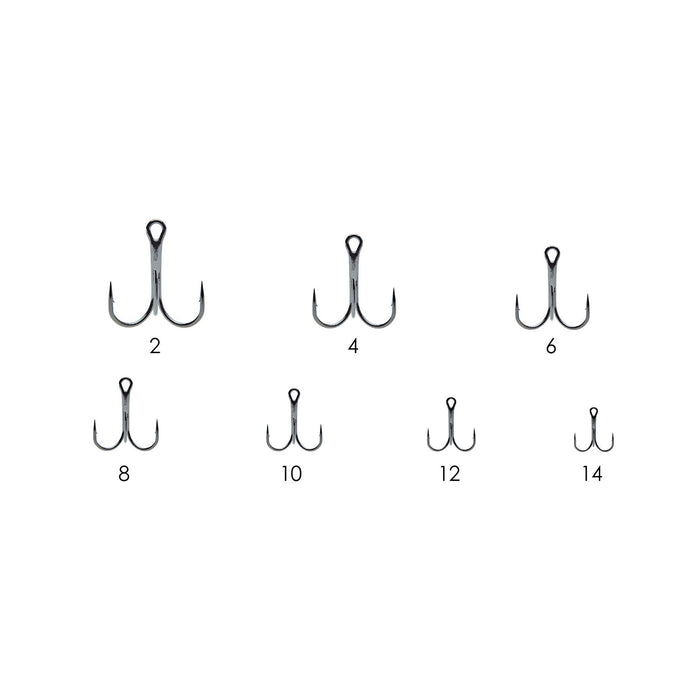 Fishing Treble Hooks 1092 Black-Nickel №14 50pcs Expert Predator 27708