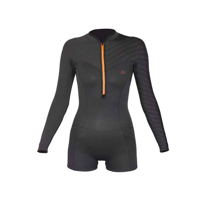 Short Wetsuit Seventysix Shortleg Woman Front Zip 2-2 Grey Size 10-L RRD 2776FZ22SF_10