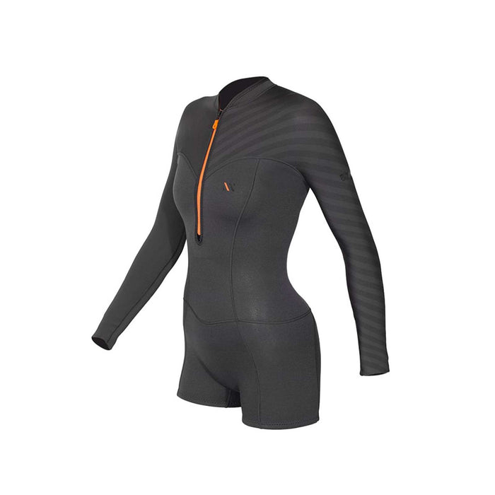 Short Wetsuit Seventysix Shortleg Woman Front Zip 2-2 Grey Size 8-M RRD 2776FZ22SF_8