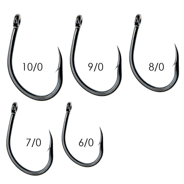 Fishing Hooks Albacore 230 Carbon Steel Black-Nickel №6-0 5pcs Expert Predator 27816
