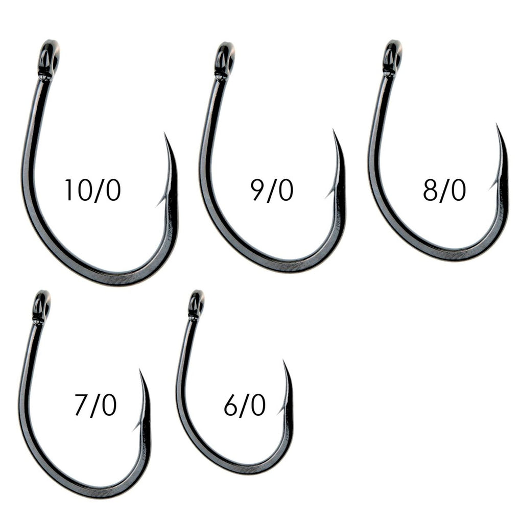 Fishing Hooks Albacore 230 Carbon Steel Black-Nickel №10-0 5pcs Expert Predator 27825