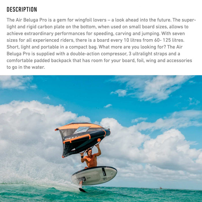 Wing Foil Board Air Beluga Pro 150x72x10,5cm 90l RRD 27ABLGP90
