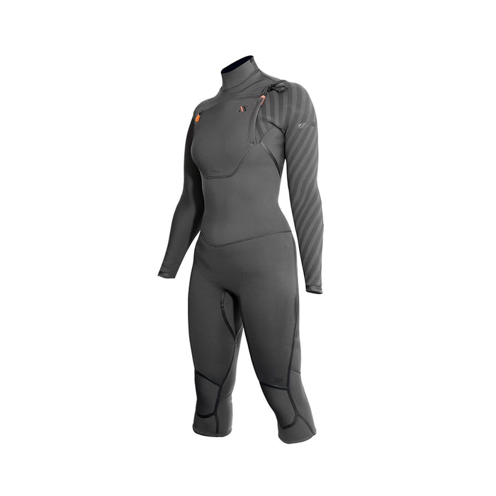 Short Wetsuit Amazone Overknee Woman Chest Zip 3-2 Grey Size 12-XL RRD 27AMCZ320_12