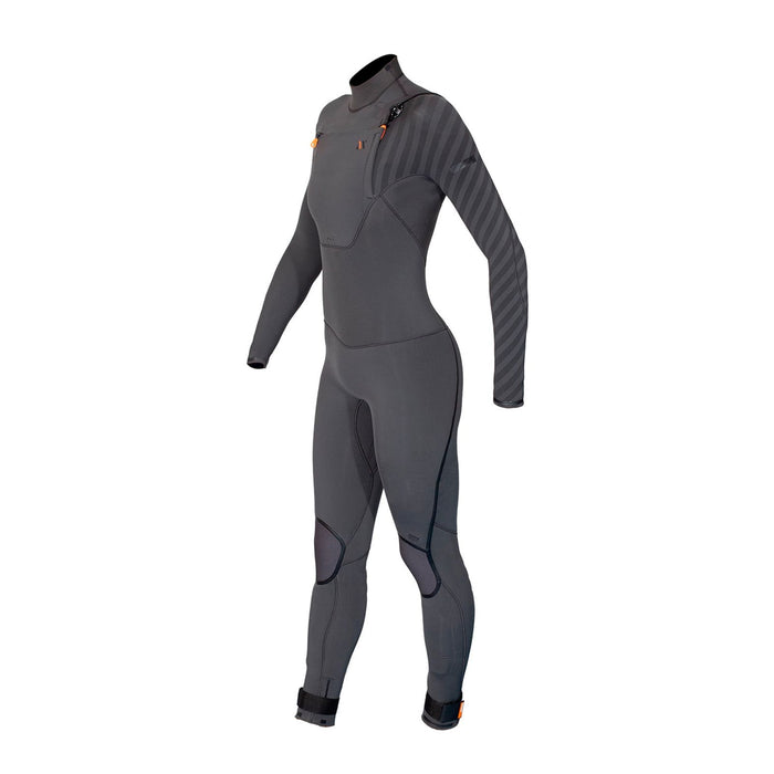 Full Wetsuit Amazone Woman Chest Zip 4-3 Grey Size 8-M RRD 27AMCZ43_8