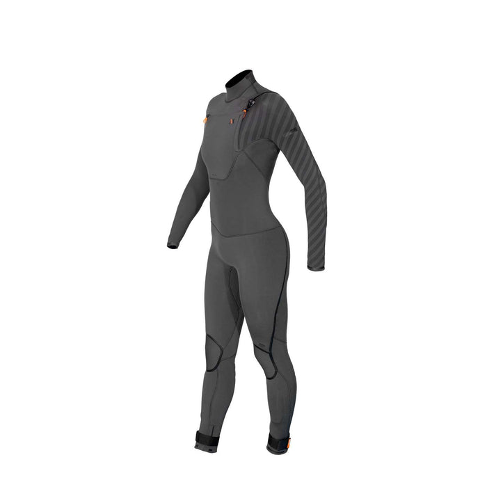 Full Wetsuit Amazone Woman Chest Zip 5-3 Grey Size 10-L RRD 27AMCZ53_10