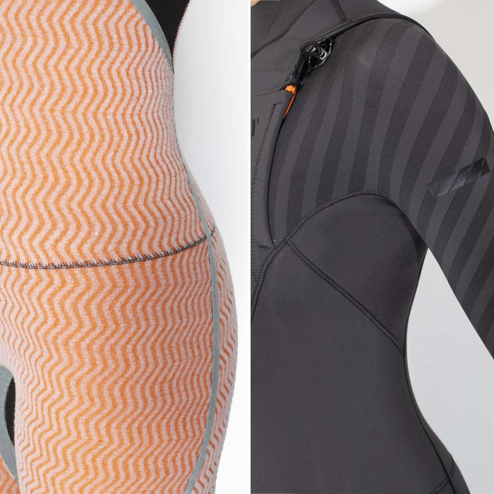 Full Wetsuit Amazone Woman Chest Zip 5-3 Grey Size 10-L RRD 27AMCZ53_10