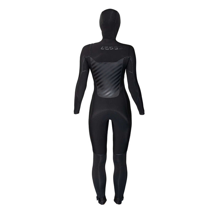 Full Wetsuit Amazone Hooded Woman Chest Zip 6-4 Black Size 6-S RRD 27AMHCZ64_6