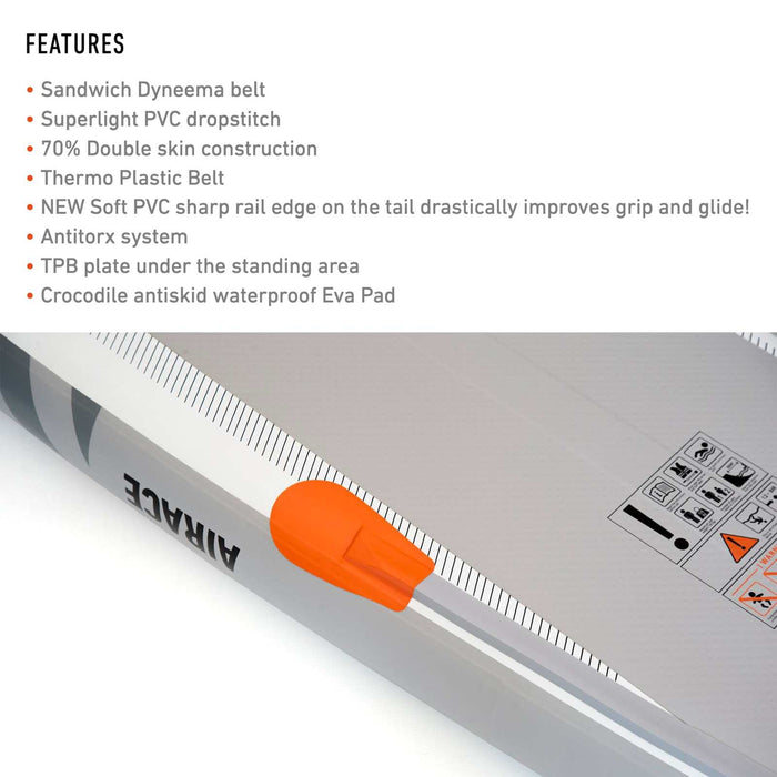 Inflatable SUP Board Air Race Hi-Perfo 14'0''x24''x6'' 285l RRD 27AR1424