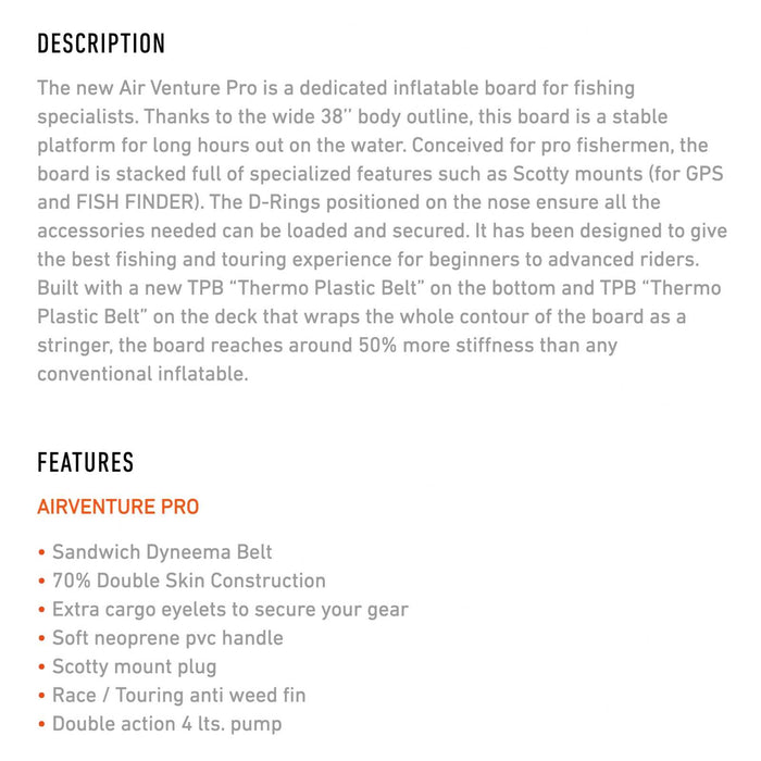 Opblaasbare SUP Board Air Venture Pro 11'0''x38''x6'' 355l RRD 27AVP11