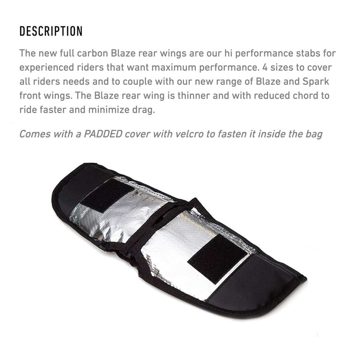 Hydrofoil Skrzydło Tylne Blaze 165 Pełny Węgiel Rozmiar 34cm RRD 27BFCR34165