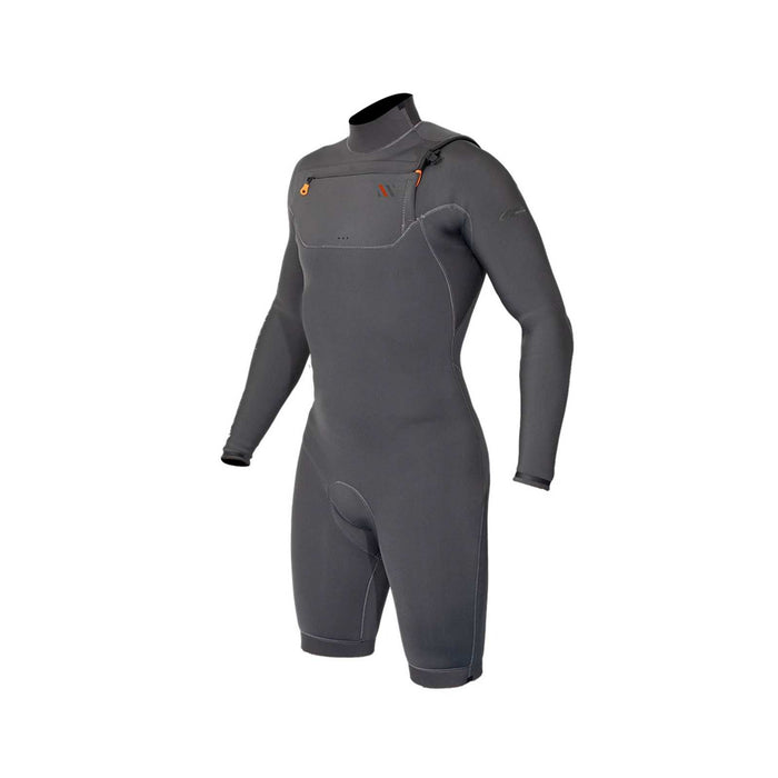 Short Wetsuit Celsius Shorty Man Chest Zip Long Sleeve 3-2 Grey Size S RRD 27CSCZ32SLS_S