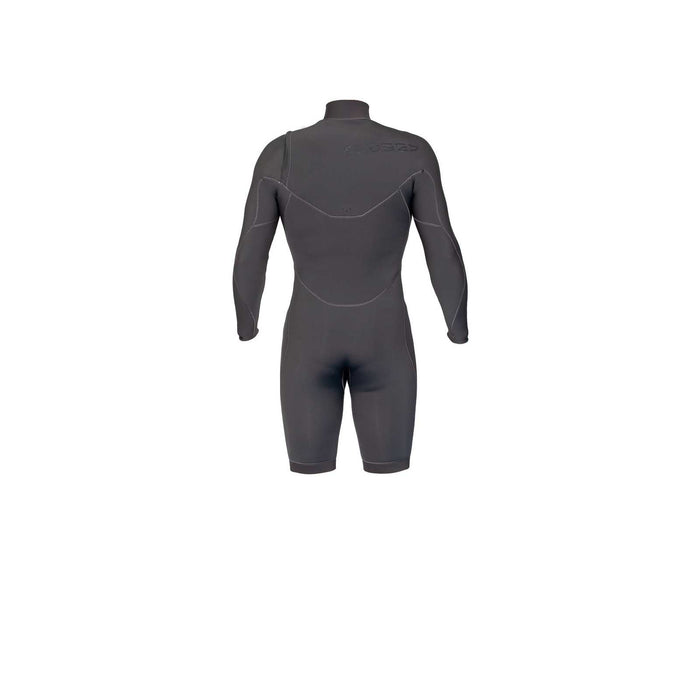 Short Wetsuit Celsius Shorty Man Chest Zip Long Sleeve 3-2 Grey Size XL RRD 27CSCZ32SLS_XL